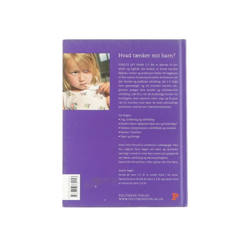 Forstå dit barn 2-5 år af Stein Erik Ulvund (bog)