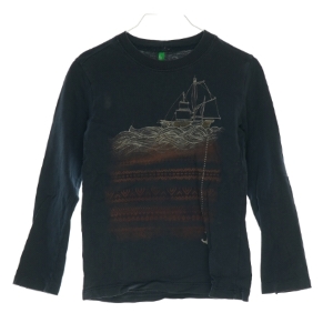 Langærmet bluse fra Benetton (Str. ca. 6 år)