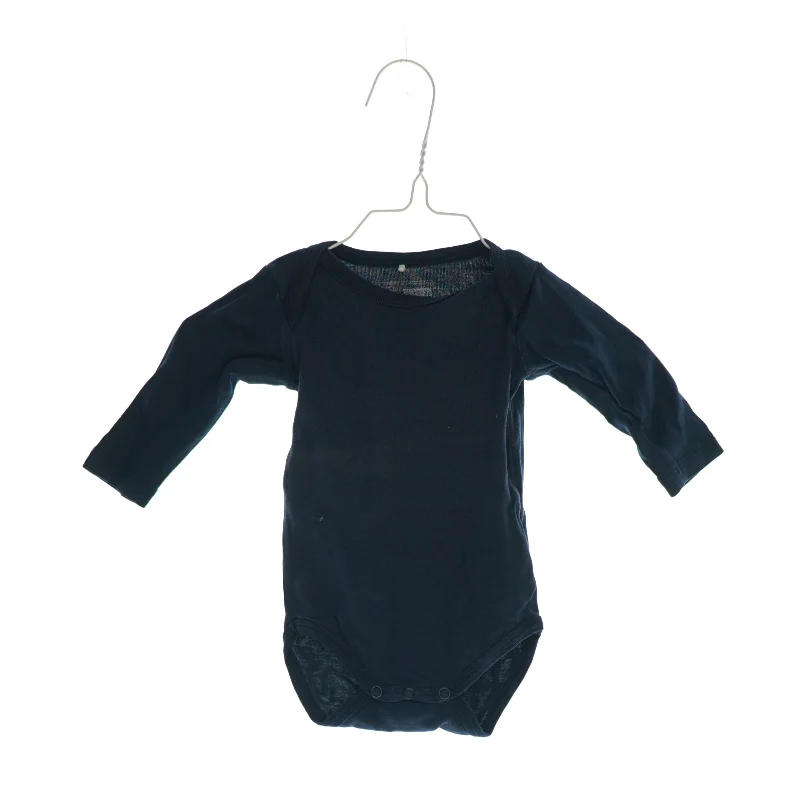 Mørkeblå bodystocking med lange ærmer (str. 62)