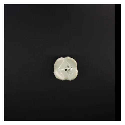 Porcelænslysestage med blomstermotiv (str. 8 x 7 cm)