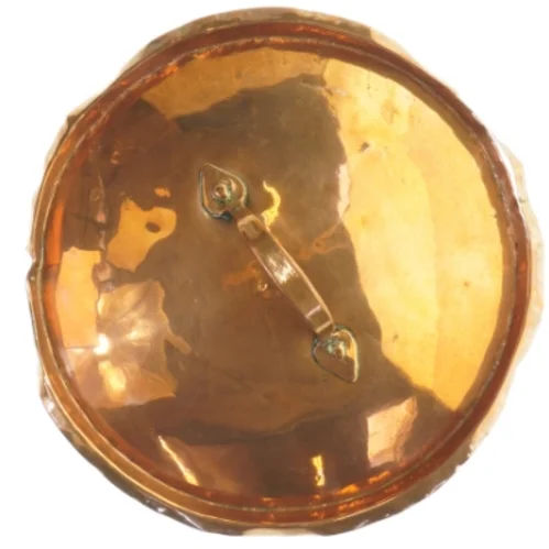 Antikt kobberlåg (str. 24 cm)