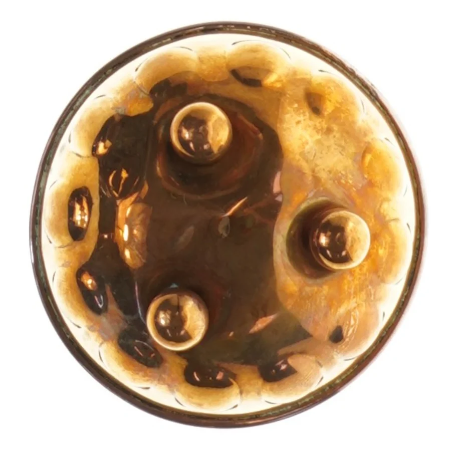 Antik kobberskal (str. 8 cm)