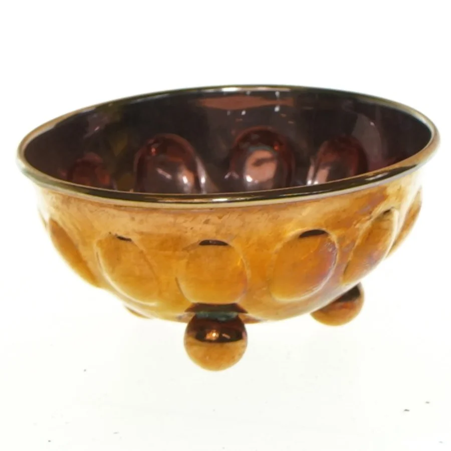 Antik kobberskal (str. 8 cm)