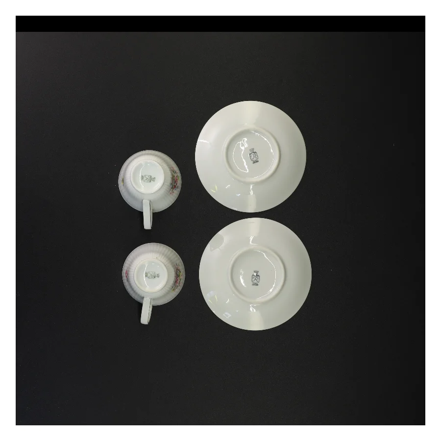 2stk Kaffekop og underkop (str. 12 x 7 cm)