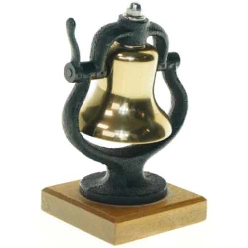 Vintage bordklokke (str. 18 x 9,5 cm)