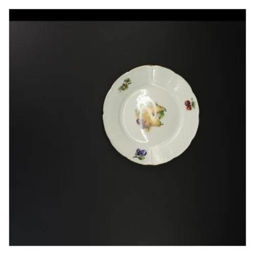 Blomstret porcelænstallerken