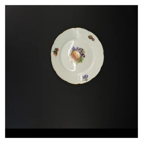 Blomstret porcelænstallerken