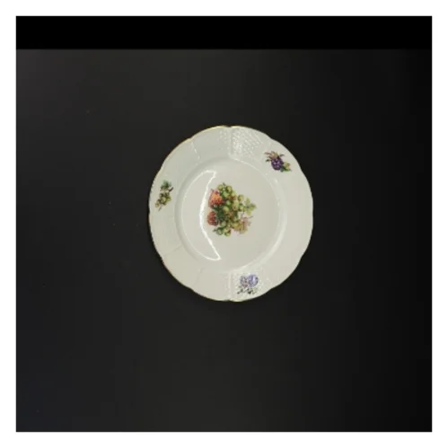 Blomstret porcelænstallerken