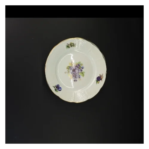 Blomstret porcelænstallerken