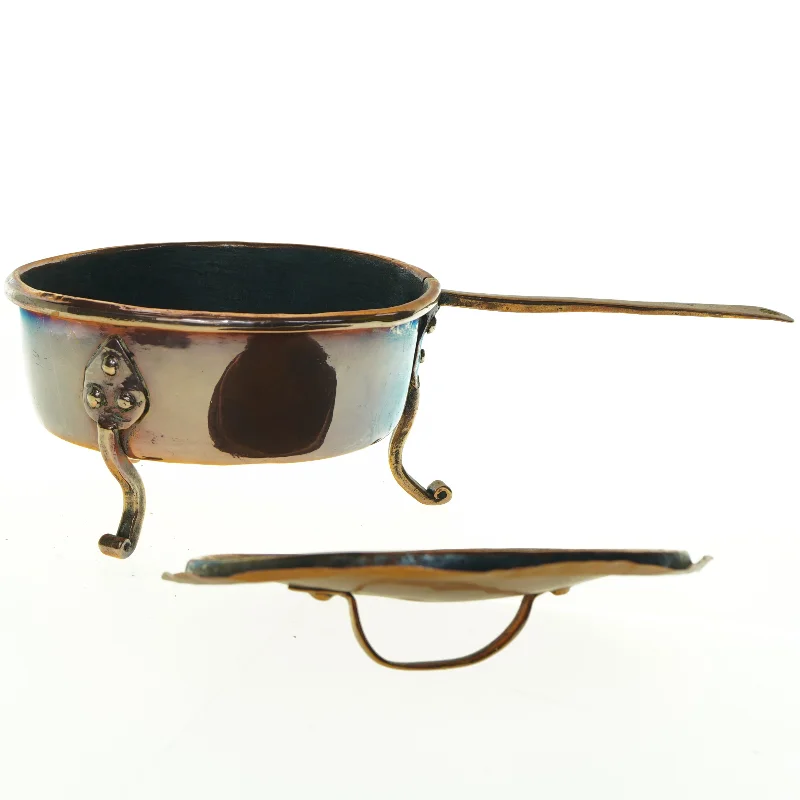 Vintage kobber grydesæt (str. 38 x 20 x 13 cm)