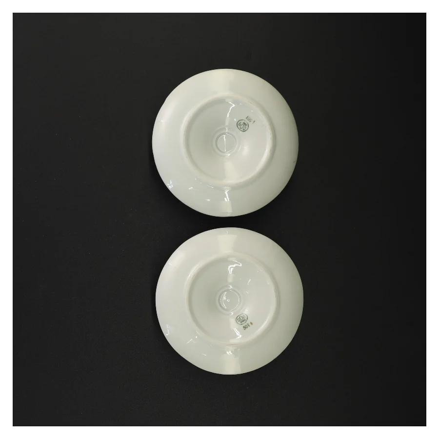 Porcelænseggkopper med underskål