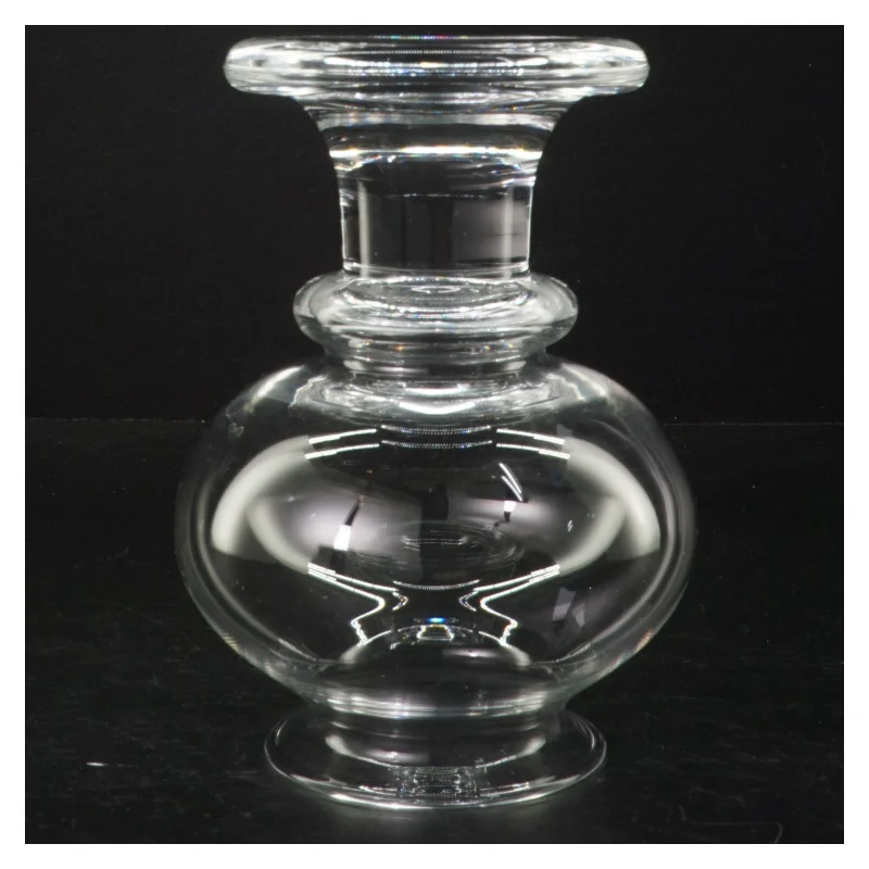 Gennemsigtig glasvase (str. 14 cm i diameter. længde, 18 cm)
