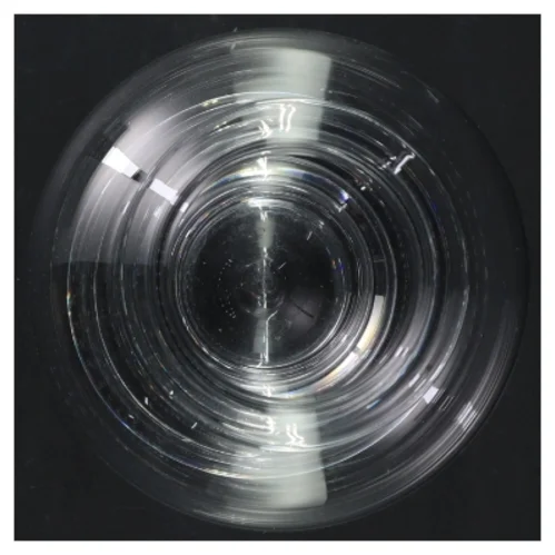 Gennemsigtig glasvase (str. 14 cm i diameter. længde, 18 cm)