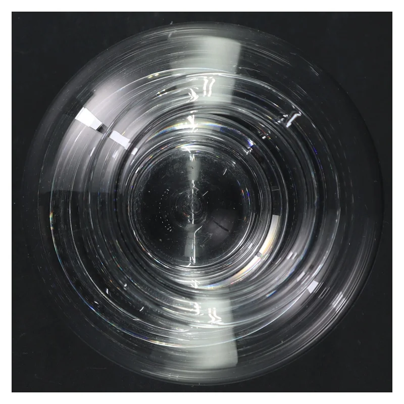 Gennemsigtig glasvase (str. 14 cm i diameter. længde, 18 cm)