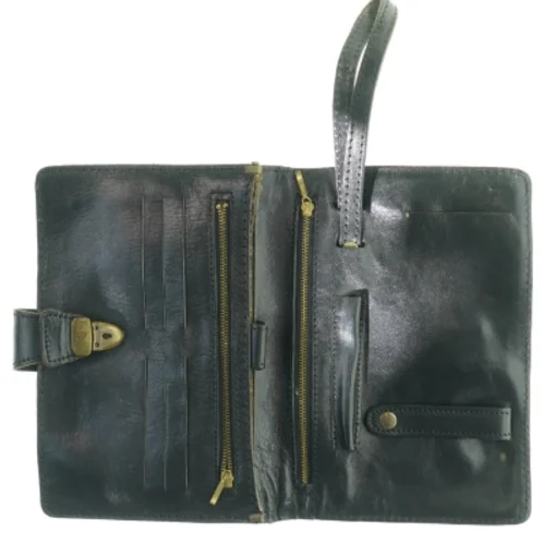 Sort læderpung/taske fra Diesel (str. 24 x 16 cm)