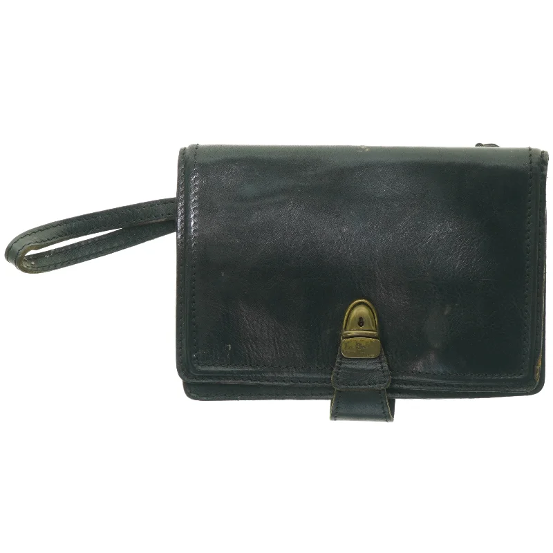 Sort læderpung/taske fra Diesel (str. 24 x 16 cm)