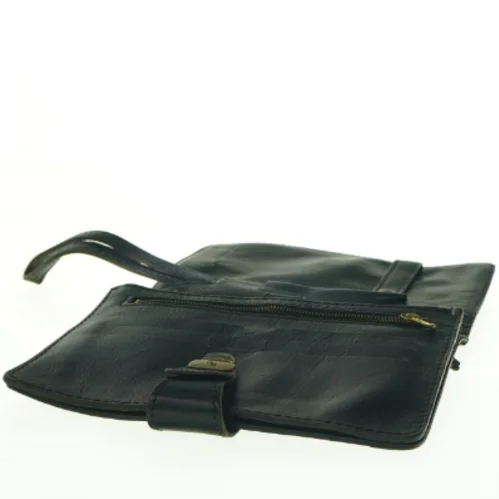 Sort læderpung/taske fra Diesel (str. 24 x 16 cm)