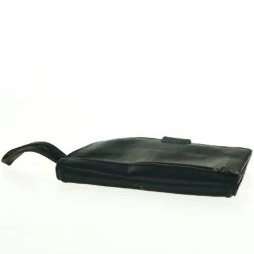 Sort læderpung/taske fra Diesel (str. 24 x 16 cm)