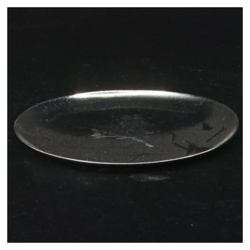 Stål glasbakke (str. Diameter 10 cm)