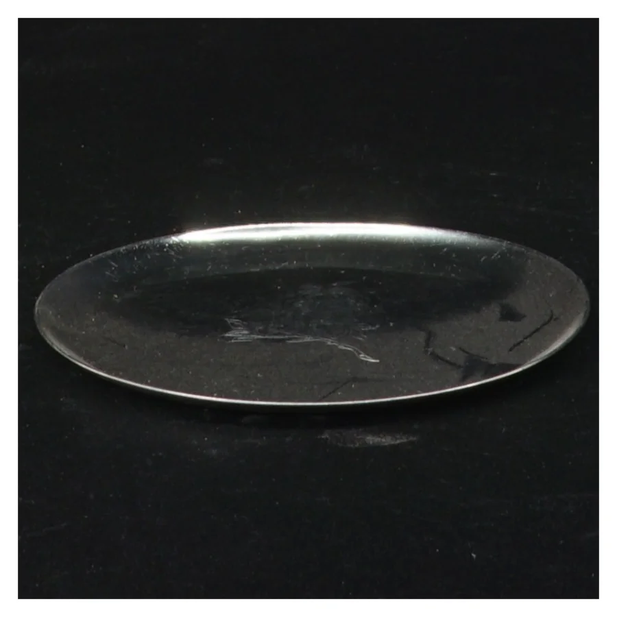 Stål glasbakke (str. Diameter 10 cm)