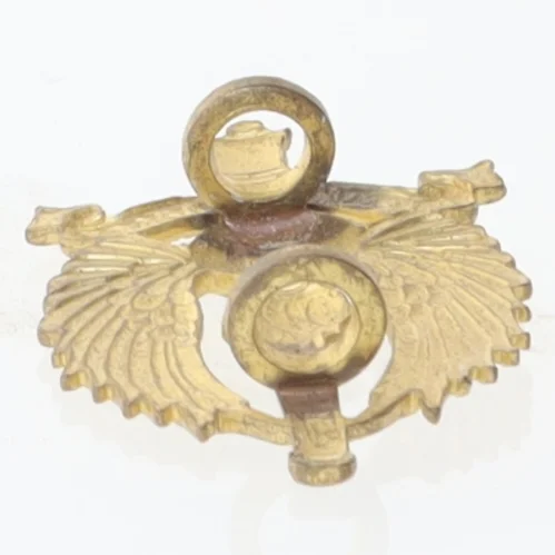 Messing vægophæng med ørn og anker motiv (str. 4x2 cm)