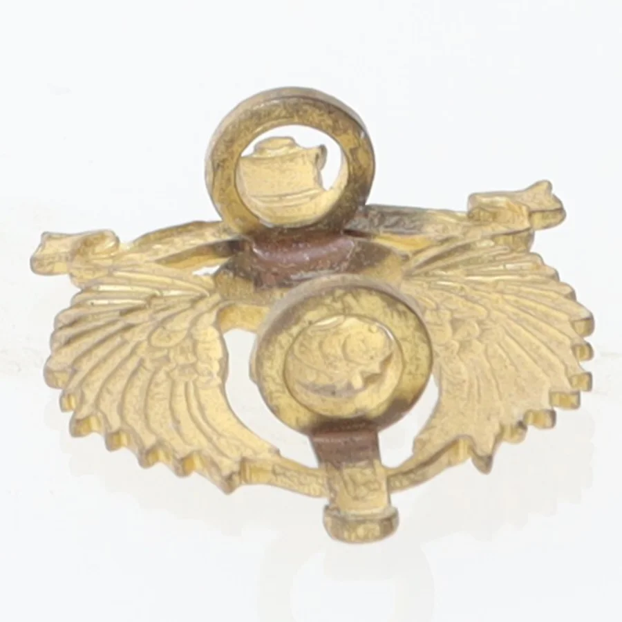 Messing vægophæng med ørn og anker motiv (str. 4x2 cm)