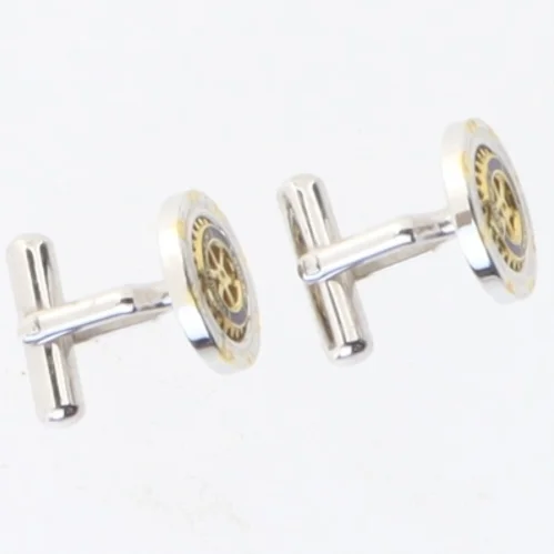 Manchetknapper med uremotiv (str. 1,5x1,7 cm)