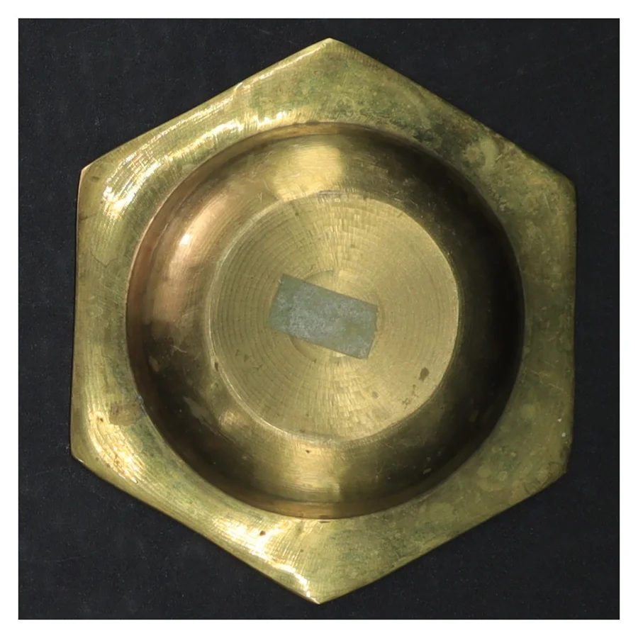 Messing askebæger (str. 10,5 x. 10,5 cm)