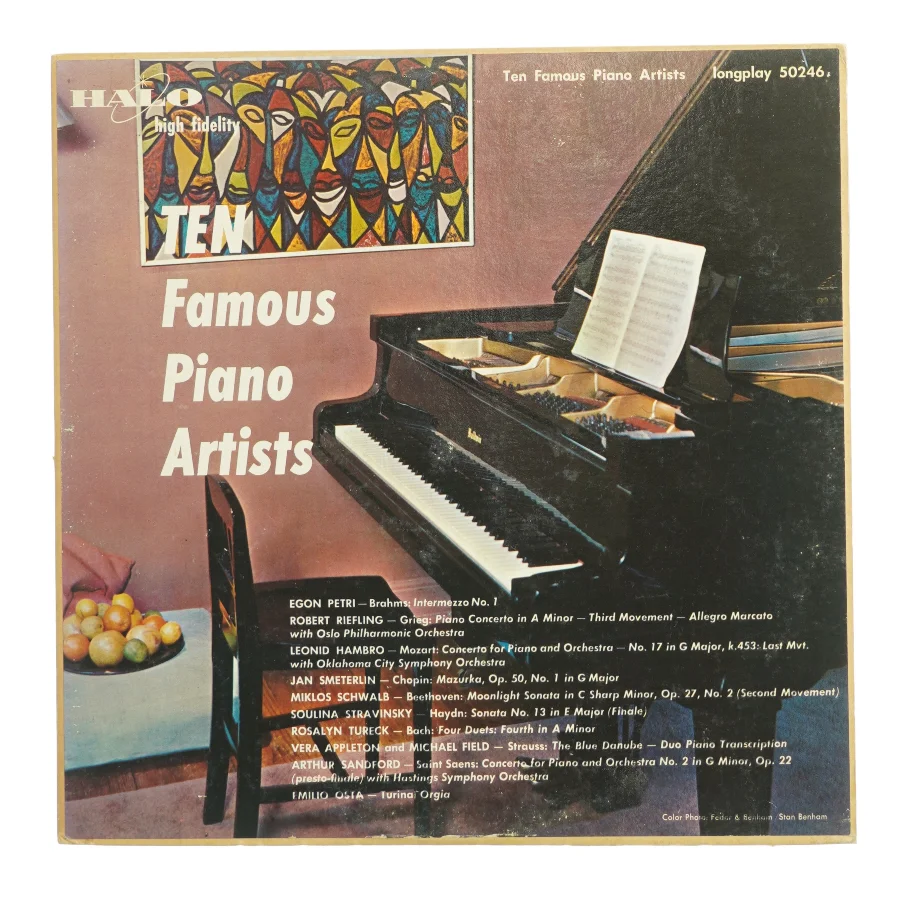 Ten Famous Piano Artists Vinyl LP