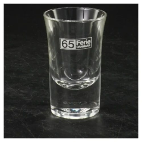 Shotglas med print (str. 7x4 cm)