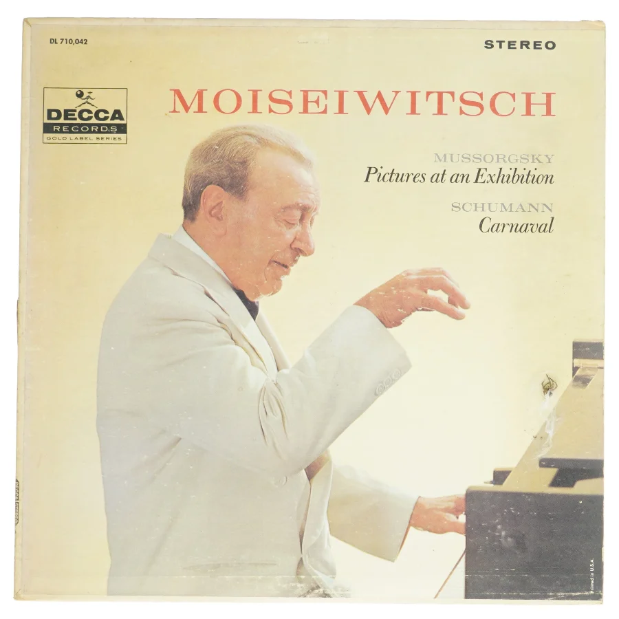 LP vinylplade med Moiseiwitsch