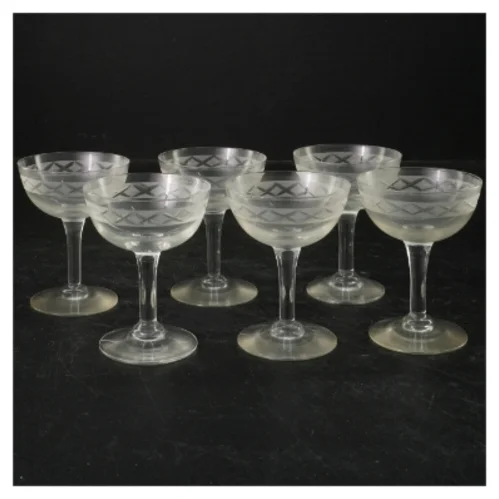 Sæt med seks Ejby cocktailglas (str. 9x7 cm)