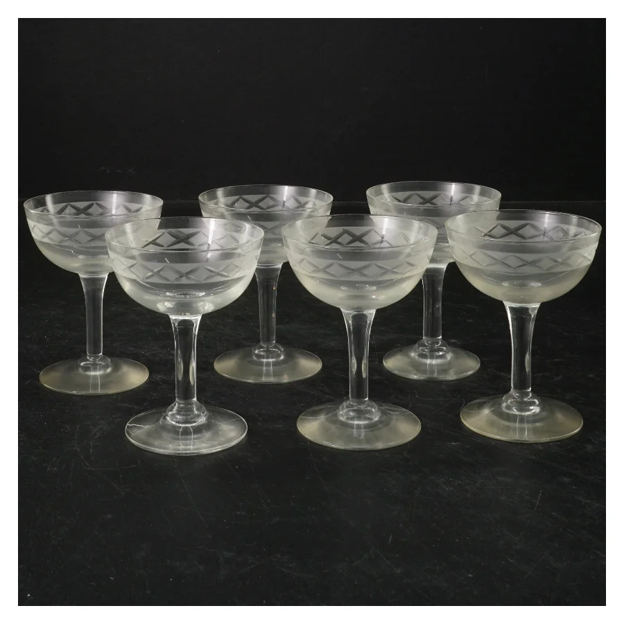Sæt med seks Ejby cocktailglas (str. 9x7 cm)