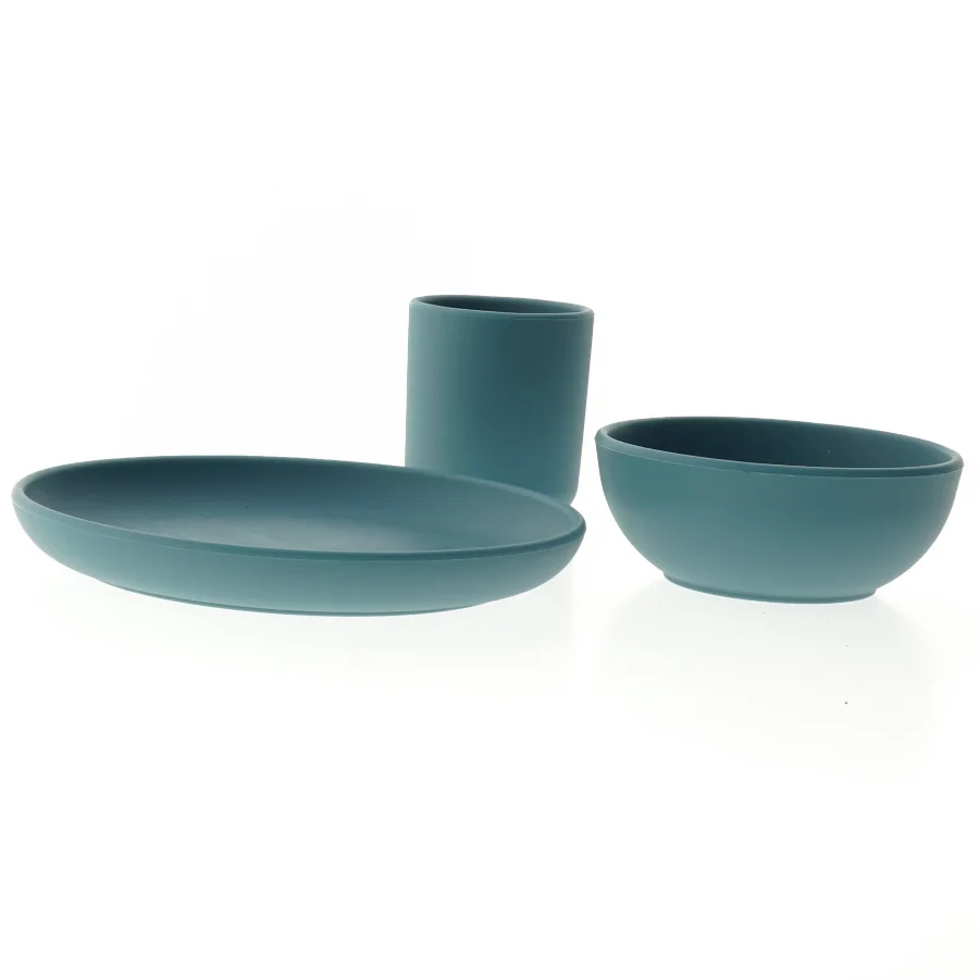 Silikone sæt i blå fra Søstrene Grene