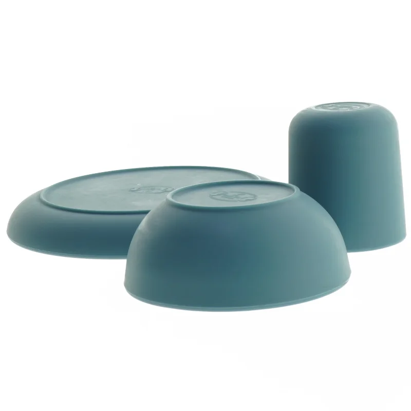 Silikone sæt i blå fra Søstrene Grene