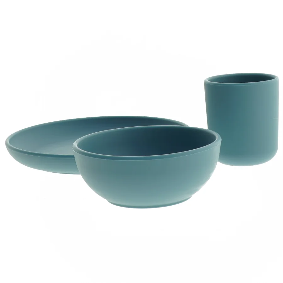 Silikone sæt i blå fra Søstrene Grene