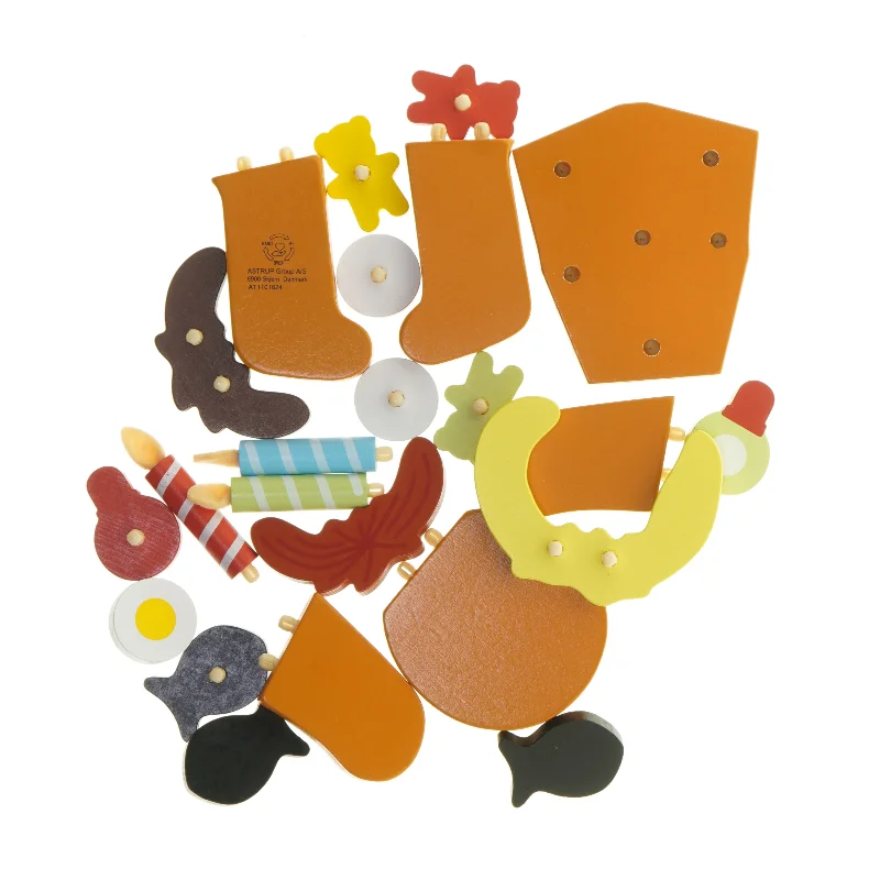 Kagemand-Byggesæt med farverige brikker