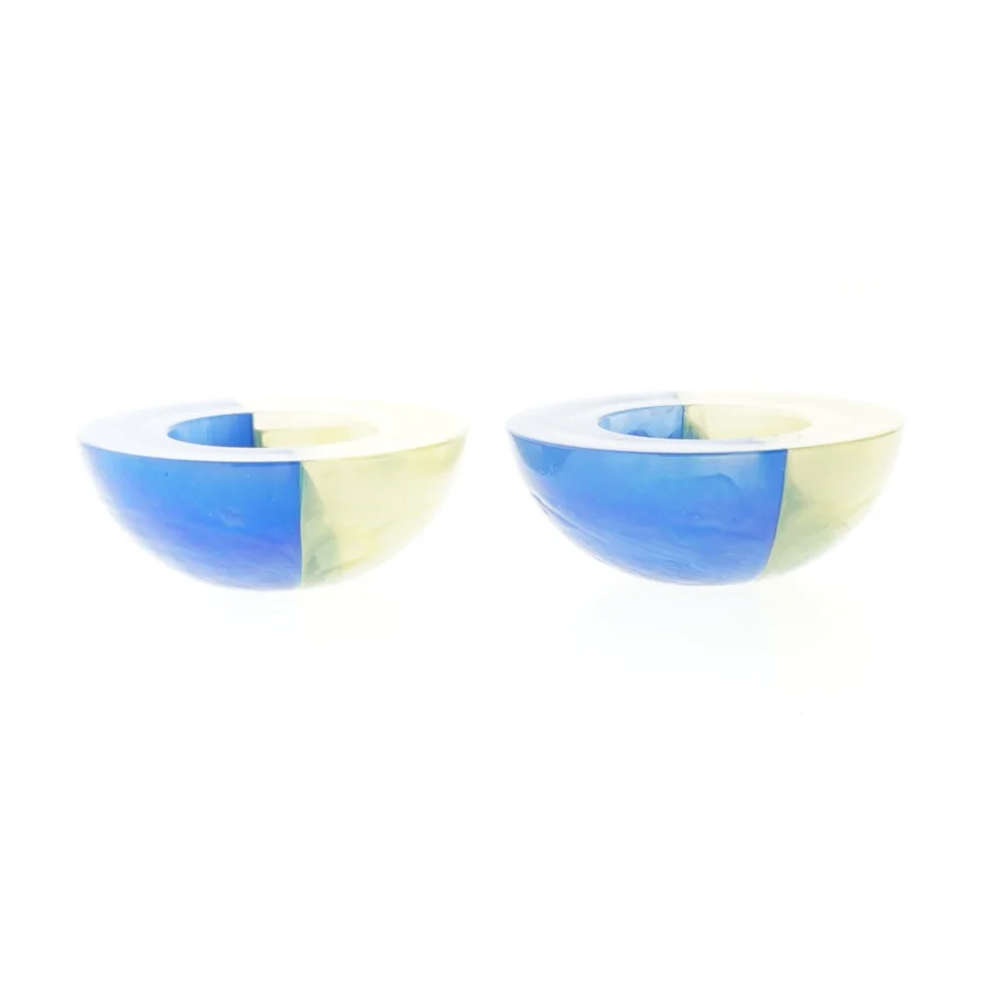 Lysestager (str. Ø 7,7x3 cm) Bülow glas