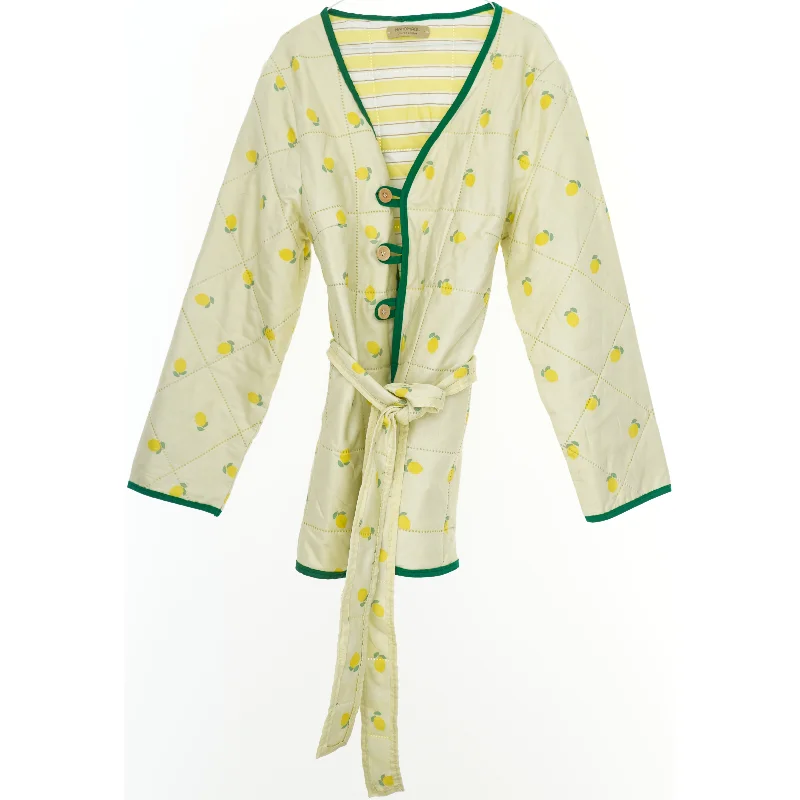 Vatteret cardigan med Citronmønster (str. 164)