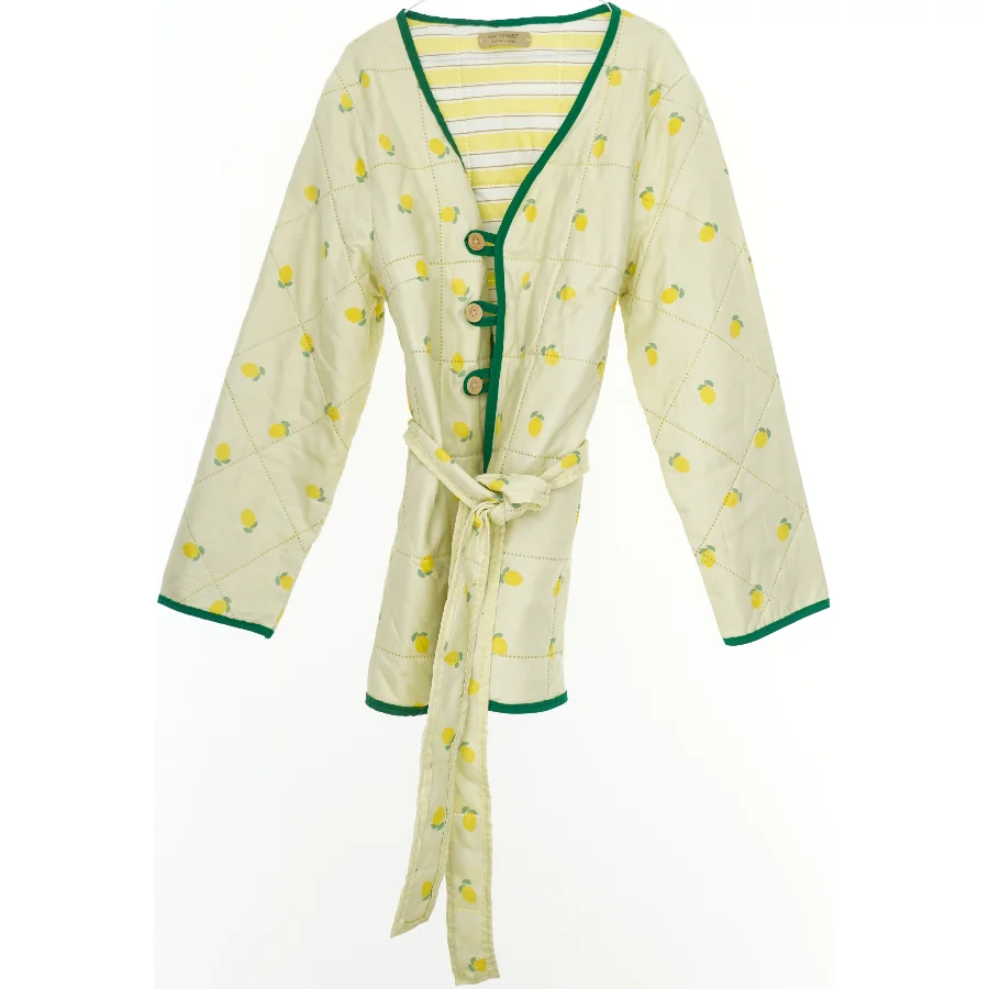 Vatteret cardigan med Citronmønster (str. 164)