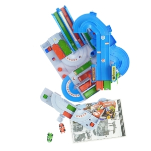 Mario Kart racerbane med figurer (str. 3 x 2 cm til 27 x 31 cm)