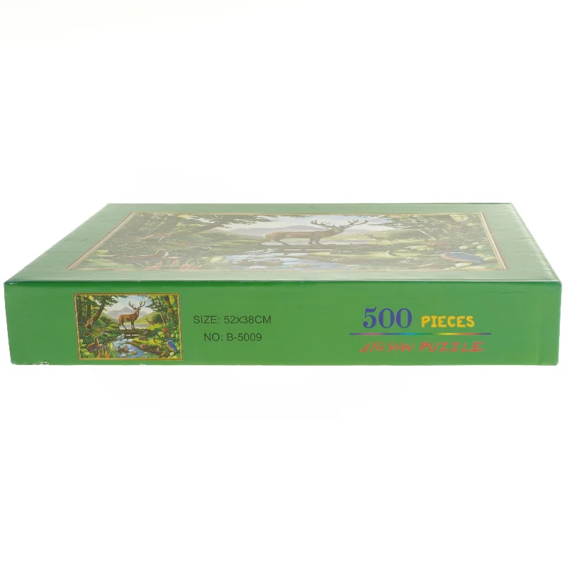 Vildt motiv puslespil (str. 500 brikker 52x38 cm)