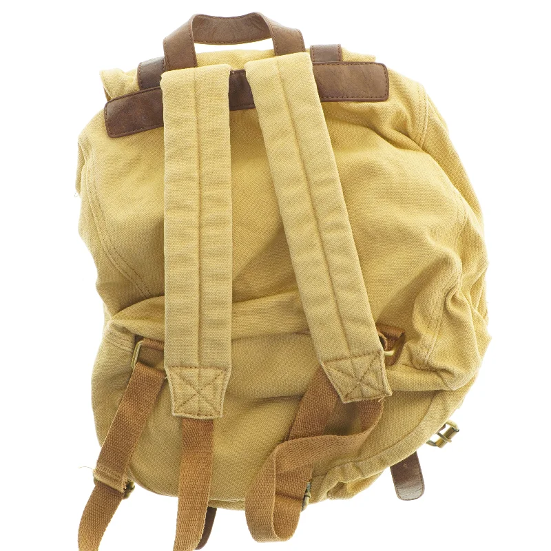 Retro rygsæk med læderstropper fra Asos (str. 43x35 cm)