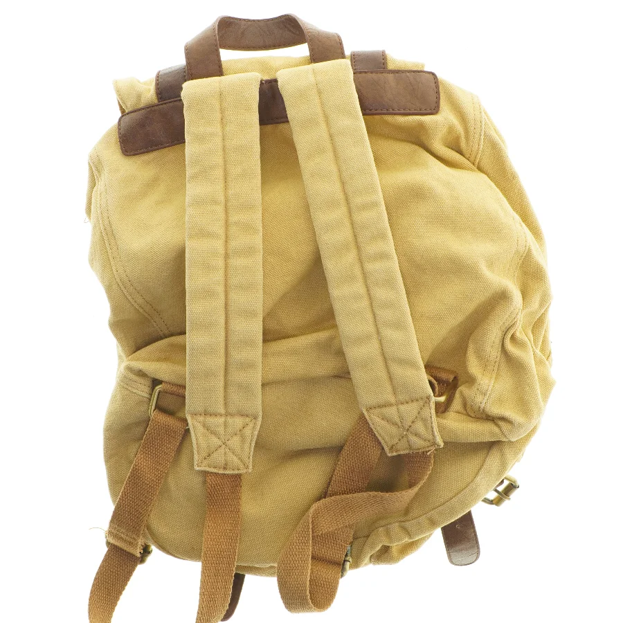 Retro rygsæk med læderstropper fra Asos (str. 43x35 cm)