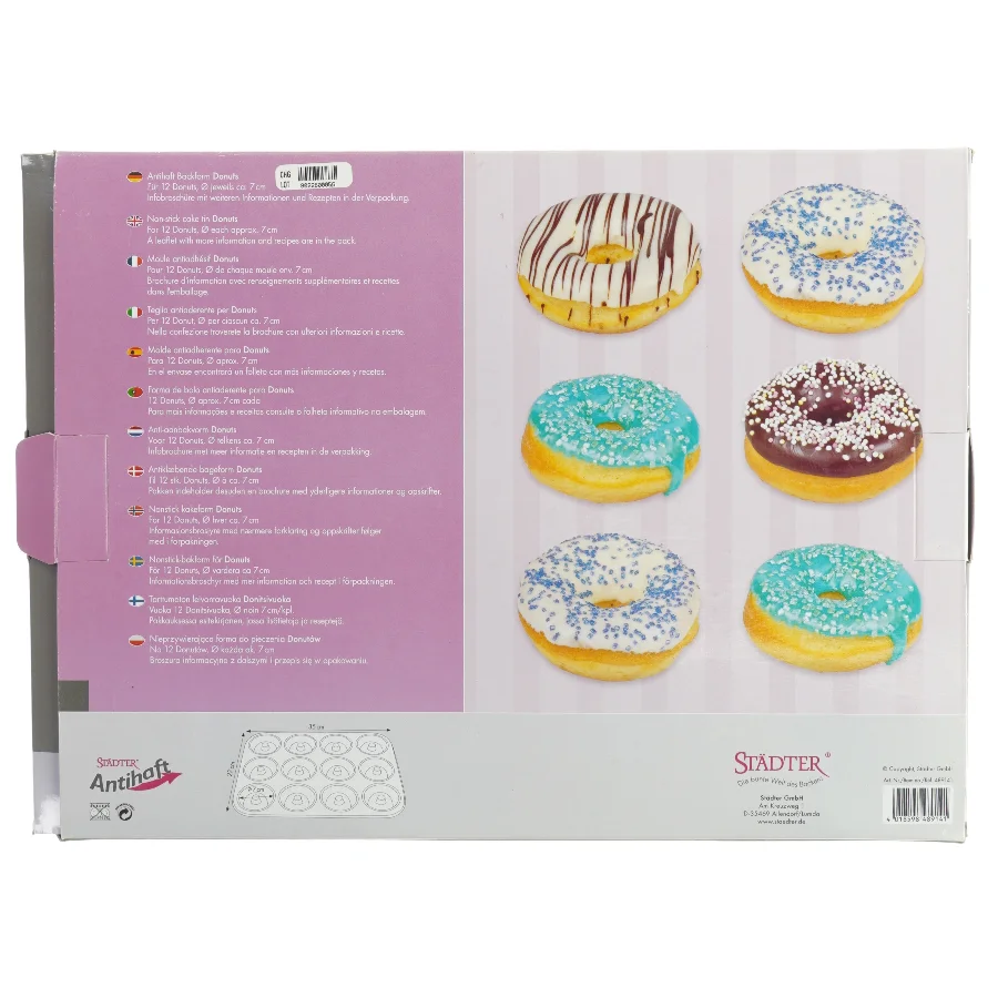 Bageform til donuts (str. 35 x 25cm)