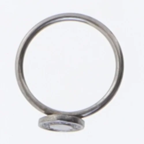 Dyrberg/Kern sølvring med krystalpynt (str. 49 mm)