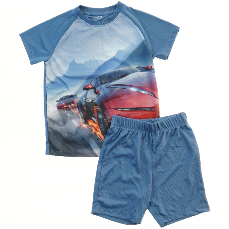 Børne sæt med bilmotiv fra Friends (str. 98)