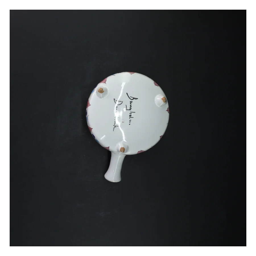 Håndmalet keramisk gryde (str. Ø 13 cm)