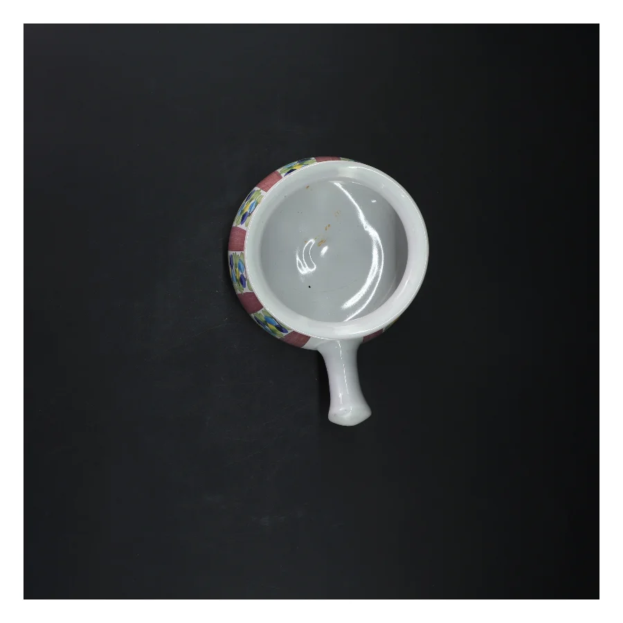 Håndmalet keramisk gryde (str. Ø 13 cm)