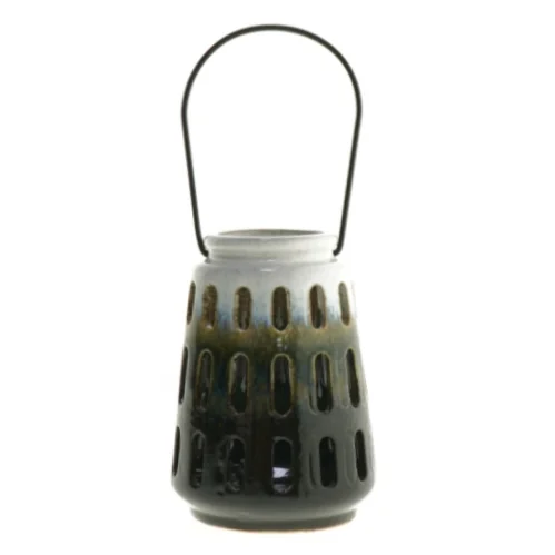 Keramisk lysestage (str. 13,5 cm)